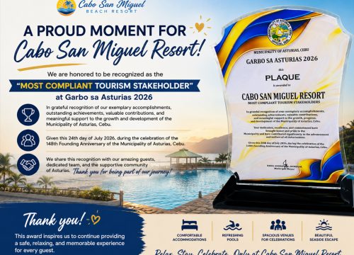 Cabo San Miguel Resort Recognized as Most Compliant Tourism Stakeholder at Garbo sa Asturias 2026